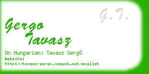 gergo tavasz business card